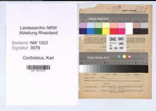 Entnazifizierung Karl Corthobius , geb. 30.08.1900 (Bauarbeiter)