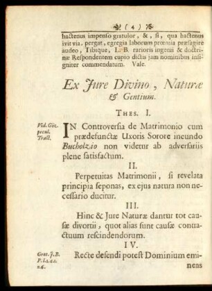 Ex Iure Divino, Nature & Gentium