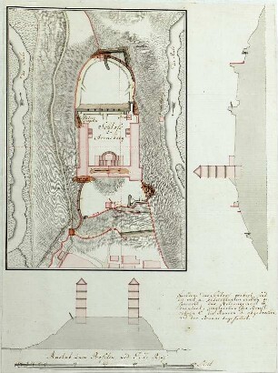 WHK 26 Deutscher Siebenjähriger Krieg 1756-1763: Grundriss des Schlosses Arnsberg, 1762