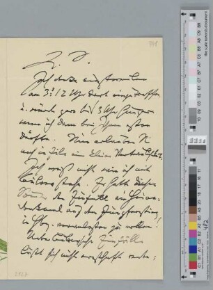 Brief an Fritz Simrock