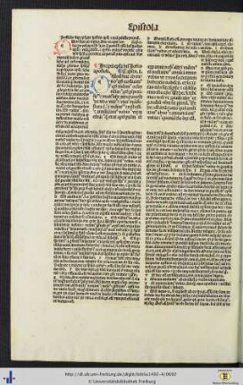 Epistola beati Johannis apostoli cum postilla