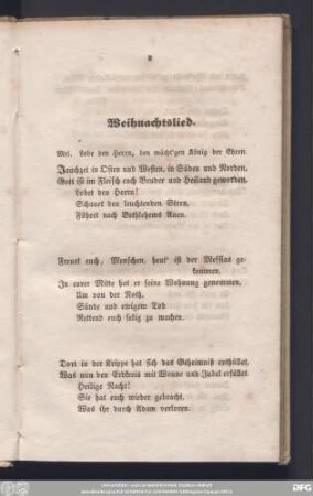 Weihnachtslied.