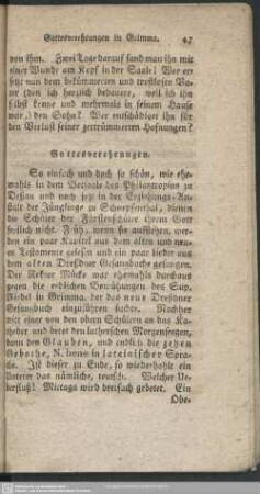 Gottesverehrungen