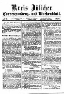 Kreis Jülicher Correspondenz- und Wochenblatt