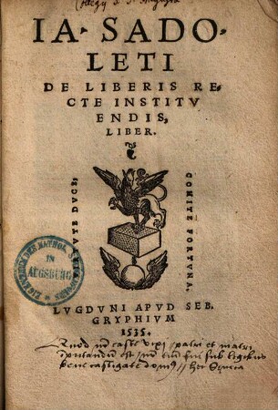 De liberis recte instituendis liber