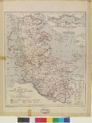 KARTE DER HERZOGTHÜMER SCHLESWIG-HOLSTEIN u. LAUENBURG.