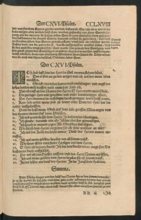 Der CXVI. Psalm. - Der CXX. Psalm.