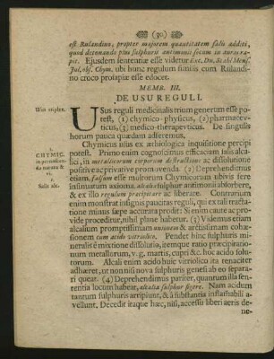 Memb. III. De Usu Reguli.
