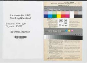 Entnazifizierung Heinrich Boehmer, geb. 01.06.1888 (Kaufmann)
