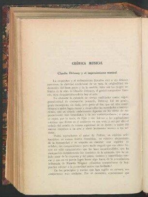 Claudio Debussy y el impresionismo musical