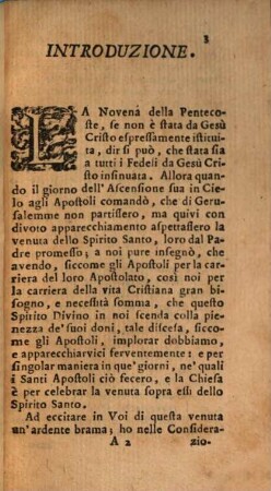 Pratica Divota In apparecchiamento alla Festa Della Pentecoste