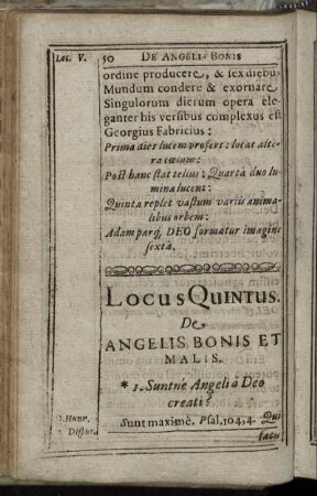 Locus Quintus [ - ] Locus Septimus.