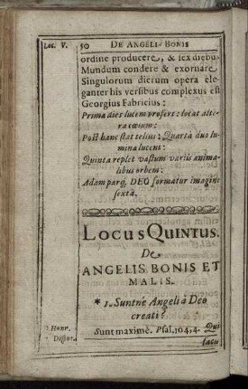 Locus Quintus [ - ] Locus Septimus.
