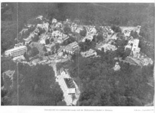 Gesamtansicht des Landeskrankenhauses und der Medizinischen Fakultät in Homburg