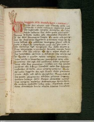 Incomincia la leggenda di sancta domitilla vergine et martire