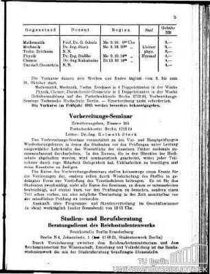Studien- und Berufsberatung