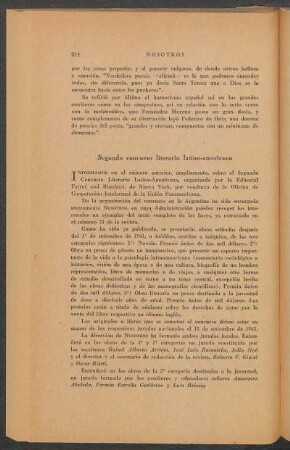 Segundo concurso literario latino-americano