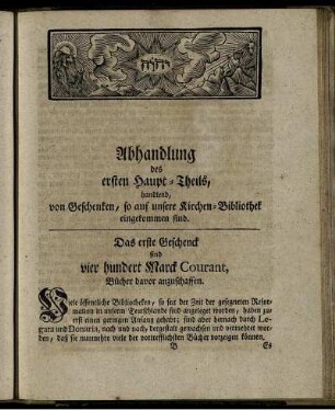 Abhandlung des ersten Haupt- Theils, ...
