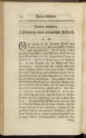Fünfter Abschnitt. Schilderung eines erbaulichen Redners.