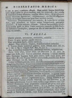 VI. TAENIA.