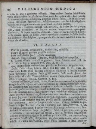 VI. TAENIA.