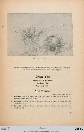 Alte Meister (Nr. 1-265)
