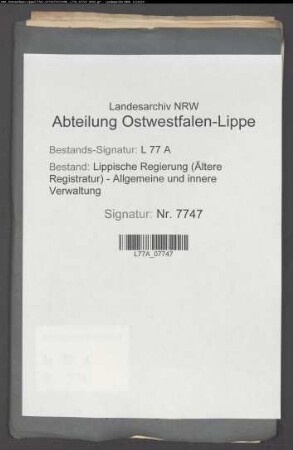 Maischsteuer aus dem Amt Lage