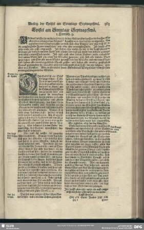 Epistel am Sonntage Septuagesimä. 1. Corinth. 9