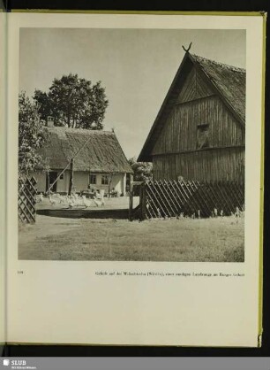 Gehöft auf der Wilischtscha (Wilisca), einer sandigen Landzunge im Burger Gebiet