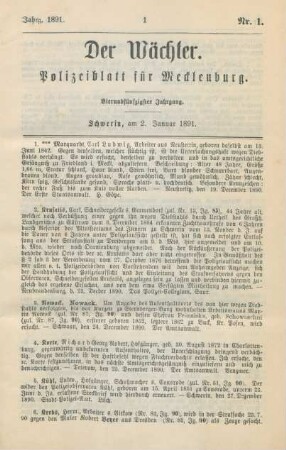 2. Januar-30. December = Nr. 1-104