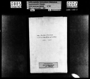 Notes, Minutes et Documents, concernant des affaires particulières