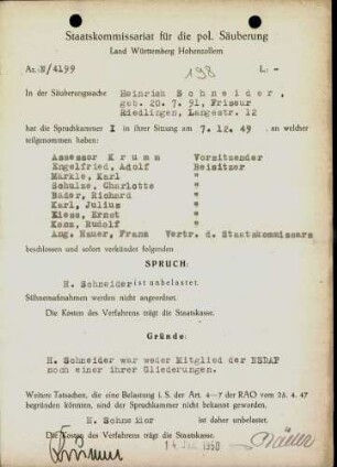 Schneider, Heinrich