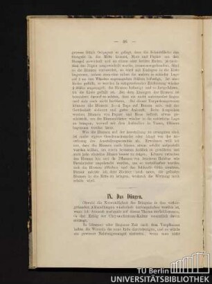 IX. Das Düngen.