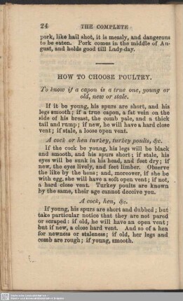 How to choose poultry
