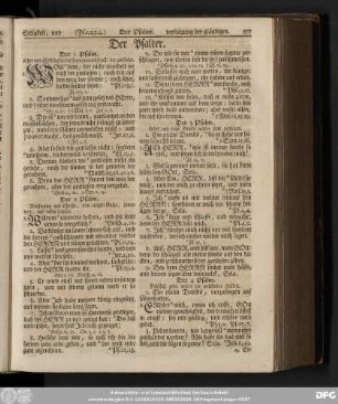 Der Psalter.