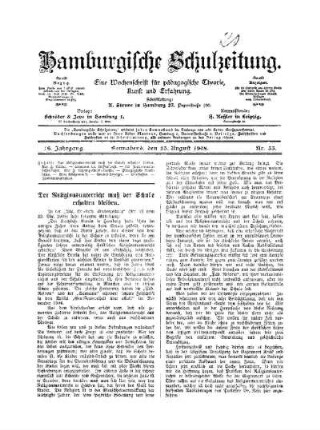 Der Religionsunterricht muß der Schule erhalten bleiben