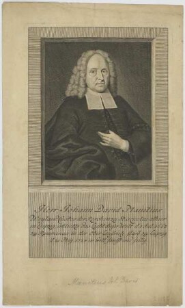 Bildnis des Johann David Manitius