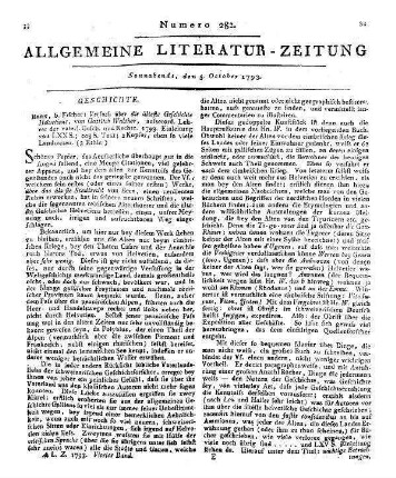 Walther, Gottlieb: Versuch über die älteste Geschichte Helvetiens. - Bern : Fischer, 1793