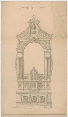 Müller, Josef Anton; Ettelried; Pfarrkirche - Hochaltar (Ansicht)