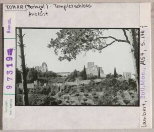 Tomar: Christusritterburg, Gesamtansicht mit Retusche