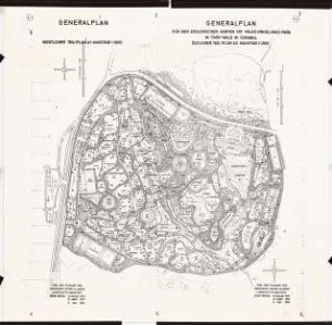 Zoologischer Garten mit Volkserholungspark am Fatihwald, Istanbul: Generalplan östlicher Teil 1:1000