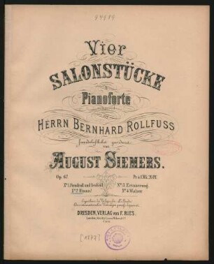 No. 2: Hinaus! : op. 67