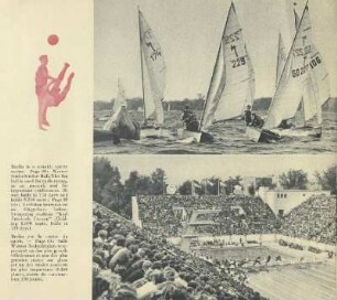 Segelregatta auf dem Müggelsee ; Schwimmstadion "Karl Friedrich Friesen"