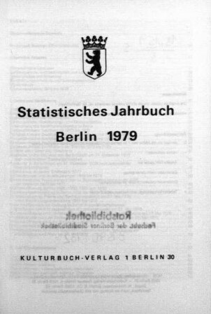 1979: Statistisches Jahrbuch