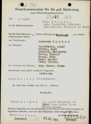 Reiner, Fritz