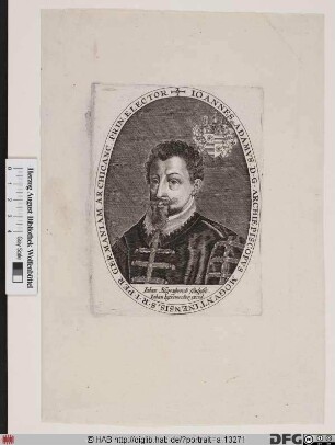 Bildnis Johann Adam (von Bicken), 1601-04 Kurfürst u. Erzbischof von Mainz