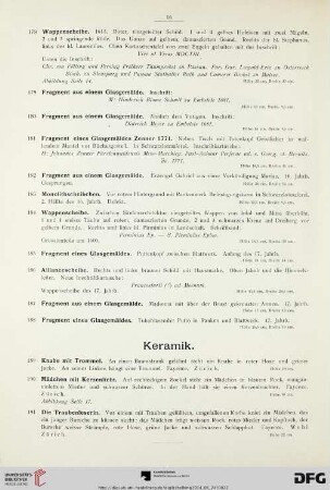 Keramik (Nr. 189-195)