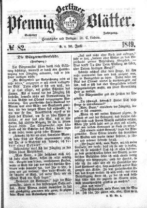 No. 82, 9. u. 10. Juli