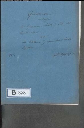 Brill, Hermann in Detmold gegen Witwe des Zeugmachers Brill - Schichtteil