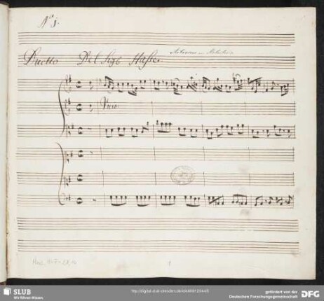 No. 1 Johann Adolf Hasse - Artaserse <Tu vuoi ch'io viva oh cara>
